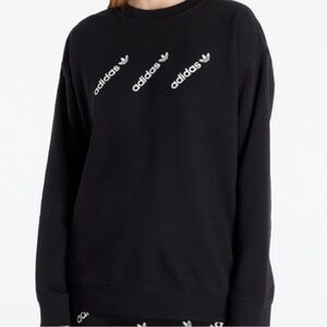 Adidas Black Crewneck Sweatshirt size M